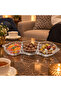 Glass 3-Section Candy Bowl - 32×11cm - 3