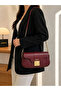 Women's Hand & Shoulder Bag A4S4M2 Claret Red