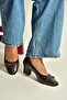 Z820851009 Brown Thick Heeled Women's Shoes - 2