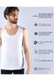 Men's White Premium Micromodal Undershirt White, 90% Micromodal, 10% Elastane - 6