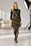 Women's Camouflage Patterned Strappy Stretchy Mini Dress - 2