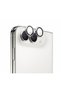 iPhone Duo Compatible Sapphire One by One Aluminum Sapphire Camera Lens Protector Silver