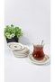 Minel 6-Piece Porcelain Tea Plate Set - 5