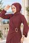 Side Buckle Ayrobin Dress Dusty Rose Hm2914 - 3