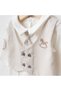 Pugi̇ Vested Horse 4-Piece 100% Cotton Newborn Baby Boy Hospital Discharge Set - 3