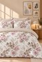 Elastic Sheet Duvet Cover Set Double - Powder Rose