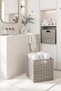 2-Piece Washable Gray Pp Rattan Closet Laundry Children's Room Toy Organizer Storage Basket Organizer 33X33X33 - 3