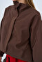Women's Hidden Button Adjustable Waist Suit Brown - 5