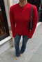 Women's Self-Textured Crew Neck Front Buttoned Knitwear Cardigan
