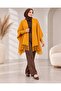 Women's oversized knitted poncho