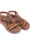 25Y154-2 Cy Camel Women's Summer Leather Sandals - 3