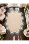 Eta Wavy Frame Pattern Modern Woven Base Decorative Carpet Eta4350 - 3