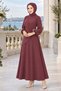 Side Buckle Ayrobin Dress Dusty Rose Hm2914 - 5