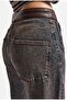 Women's 2W6-8 Straight Fit Leather Belt Detailed Special Design Denim Jeans - 7