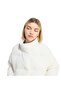Kq8766-K W D Puf Velour Women's Coat White - 3