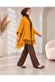 Women's oversized knitted poncho - 2