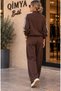 Lucky Life Women's Two-Piece Set with Pants, Chinese Buttons, Zipper, Striped Jacket, Bottom and Top - 4