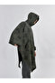 Khaki Poker Patterned Men's Poncho Coc3570 - 2