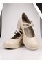 Beety Black Patent Leather Double Strap Platform Mary Jane Shoes - 4
