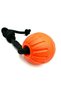 Eva Dog Training Ball - Waterproof Toy with Rope Handle Orange 7 cm