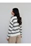 Striped Button Detail Knitwear Sweater - 4