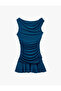 Slim Fit Sandy Fabric Sleeveless Boat Neck Draped Mini Rhinestone Dress