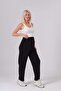 Maternity Adjustable Waist High Waist Barrel Sweatpants Black - 5