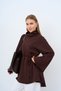 Women's Tie-Waist High-Neck Tunic Brown - 2