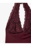 Lace Detailed Slim Fit Halter Neck Sleeveless Blouse - 3