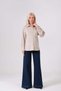 Maternity Long Sleeve Velvet Shirt Stone - 7