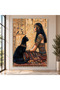 Ancient Egyptian Queen and Black Cat Canvas Art, Mythological Egyptian Goddess Wall Decor - 6