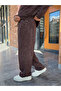 Burgundy Washed Pipe Leg Sweatpants Rsp - 4