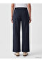 Two Mt Shop Quality Lcw Everyday Navy Blue 3 Thread Plain Loose & Baggy Women's Sweatpants - 4