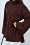 Women's Tie-Waist High-Neck Tunic Brown - 6