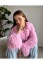 Tasseled Collar with Snap Buttons Soft Cardigan - 2