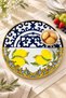 31 cm Lemon Patterned Round Glass Presentation Tray, Real Gold Gilded Edge, Tea and Coffee Serving Tray - 7