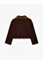 Long Sleeve Buttoned Faux Fur Collar Knitwear Cardigan - 2