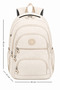 Luxury and Multi-Pocket Waterproof Crinkle School Bag, Crinkle Backpack + Monkey Keychain Gift - 7