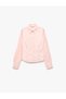 Slim Fit Cotton Buttoned Long Sleeve Classic Collar Shirt with Tie Detail at the Back