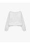 Raised Pattern Comfortable Fit Crew Neck Long Sleeve Layered Printed Sweatshirt - 6
