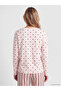 Alita City with a Difference, Lcw Dream Pink Combed Cotton Patterned Long Sleeve Women's Pajama Set - 4