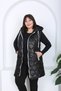 Women's Quilted Hooded Plus Size Vest - 7