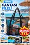 Black Mesh Beach Bag with Large Volume Pockets and Shoulder Strap, Sea Pool Picnic Bag