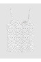 Alita City Lcw Dream White Patterned Women's Shorts Pajama Set with Straps - 6