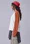 Women's Oversize Contrast Sleeve Raglan Crew Neck Drop Shoulder T-Shirt - 2