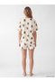 Two Mt Shop Quality Lcw Young Pink Combed Cotton Printed Short Sleeve Women's Shorts Pajama Set - 4