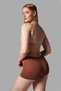 Night Brown Women's Boxer Gathering and Shaping Non-Marking Seamless Knitted Boxer 2001 - 3
