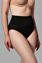 Night Black Gathering High-Waisted Panties 1010 - 6