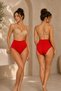 Night Red Women's Gathering High-Waisted Stretchy Panties