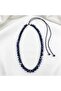 Purple Amethyst Natural Stone Steel Tip Special Macrame Design Women's Necklace - 4
